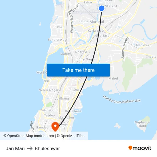 Jari Mari to Bhuleshwar map