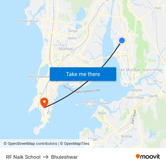 RF Naik School to Bhuleshwar map