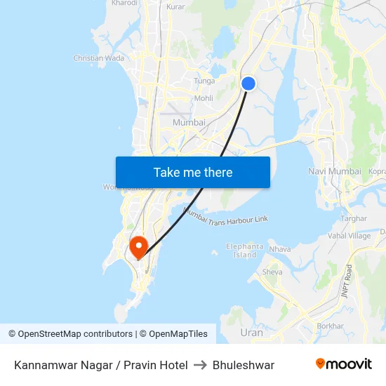 Kannamwar Nagar / Pravin Hotel to Bhuleshwar map