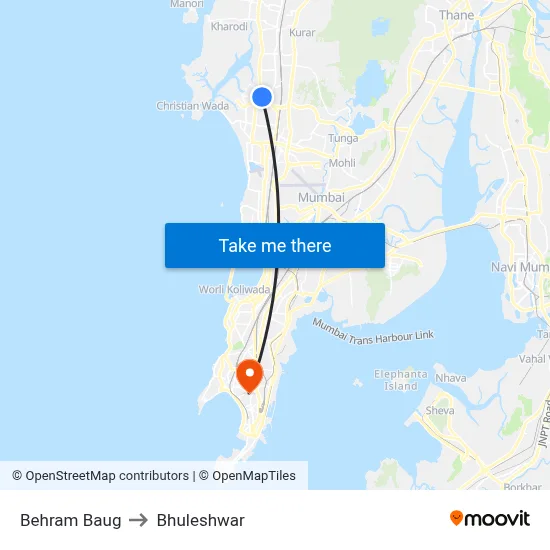 Behram Baug to Bhuleshwar map