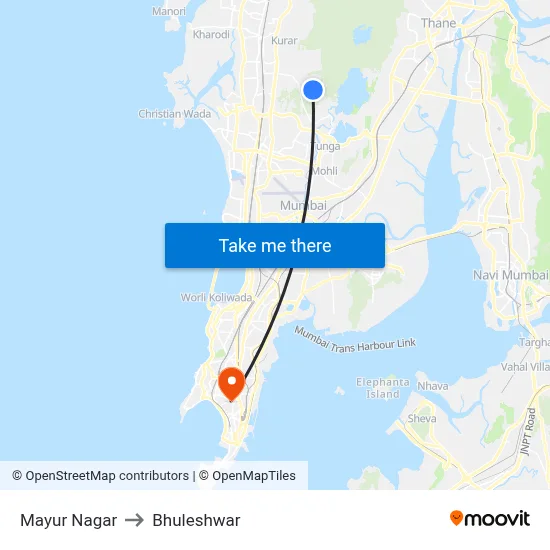 Mayur Nagar to Bhuleshwar map