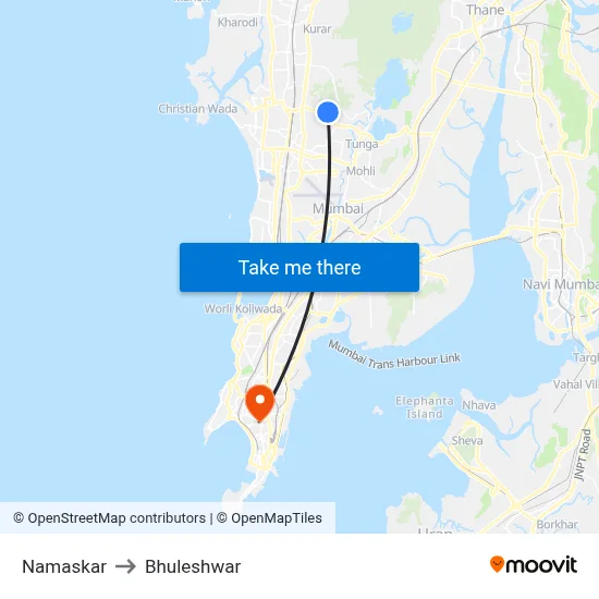 Namaskar to Bhuleshwar map