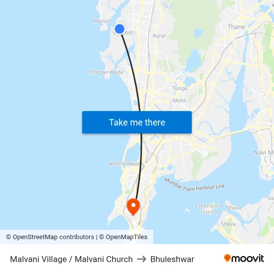 Malvani Village / Malvani Church to Bhuleshwar map