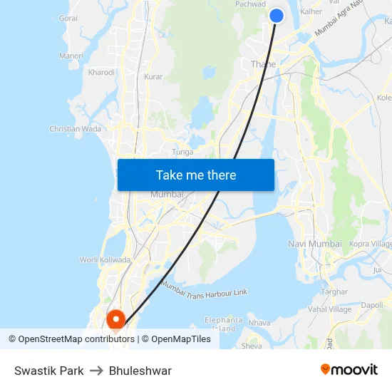 Swastik Park to Bhuleshwar map