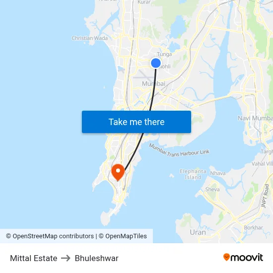 Mittal Estate to Bhuleshwar map
