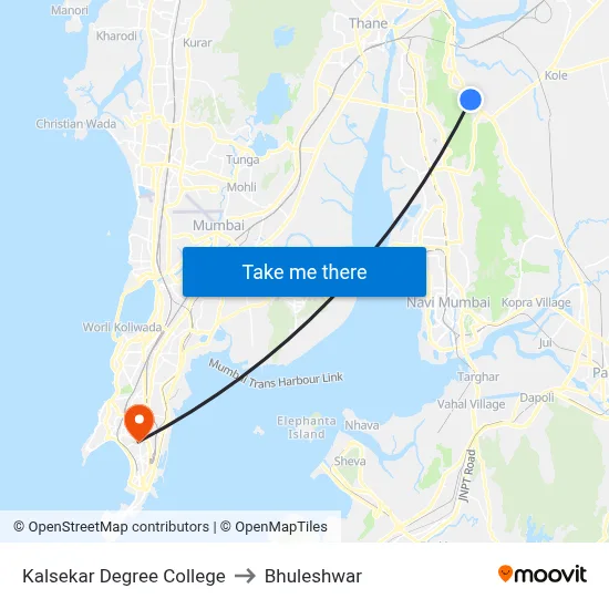Kalsekar Degree College to Bhuleshwar map