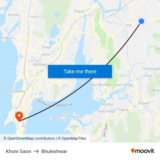 Khoni Gaon to Bhuleshwar map