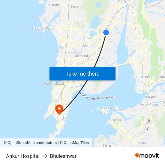 Ankur Hospital to Bhuleshwar map