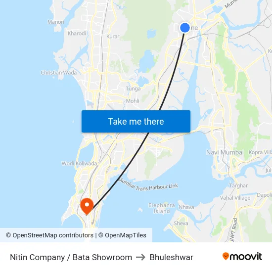 Nitin Company / Bata Showroom to Bhuleshwar map