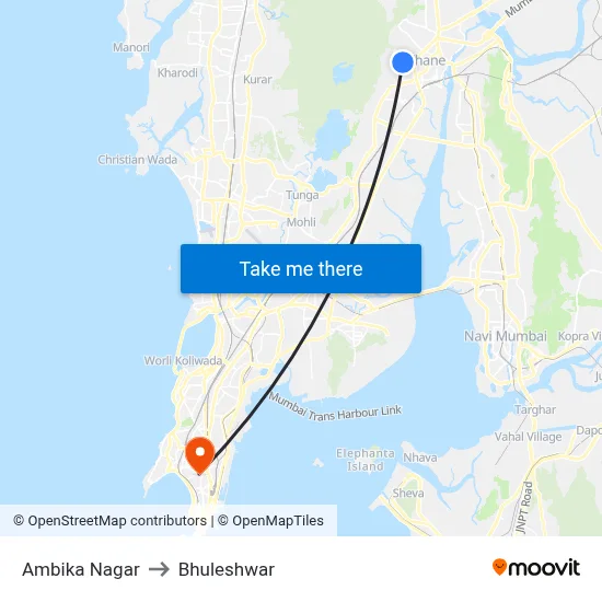 Ambika Nagar to Bhuleshwar map