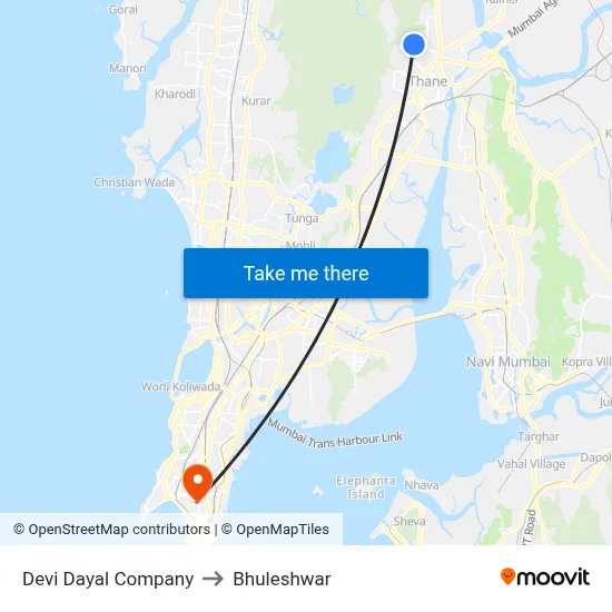 Devi Dayal Company to Bhuleshwar map