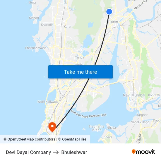 Devi Dayal Company to Bhuleshwar map