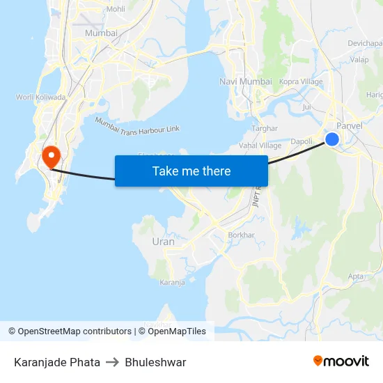 Karanjade Phata to Bhuleshwar map