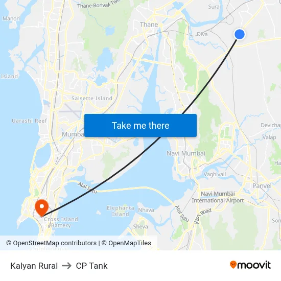 Kalyan Rural to CP Tank map