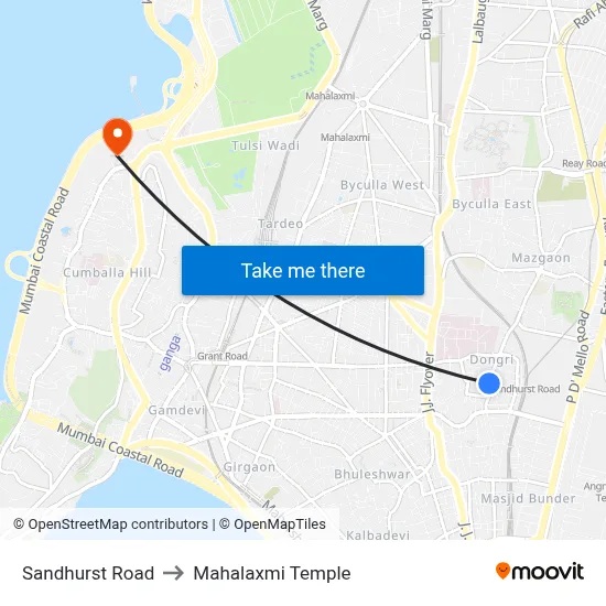 Sandhurst Road to Mahalaxmi Temple map
