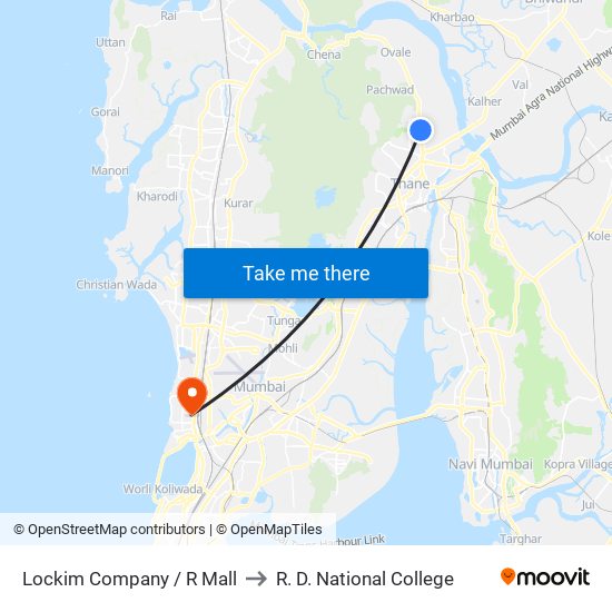 Lockim Company / R Mall to R. D. National College map