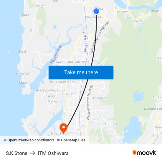 S.K.Stone to ITM Oshiwara map