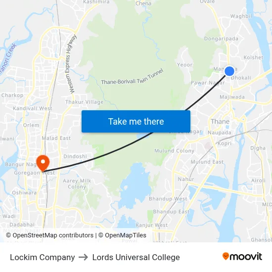 Lockim Company to Lords Universal College map