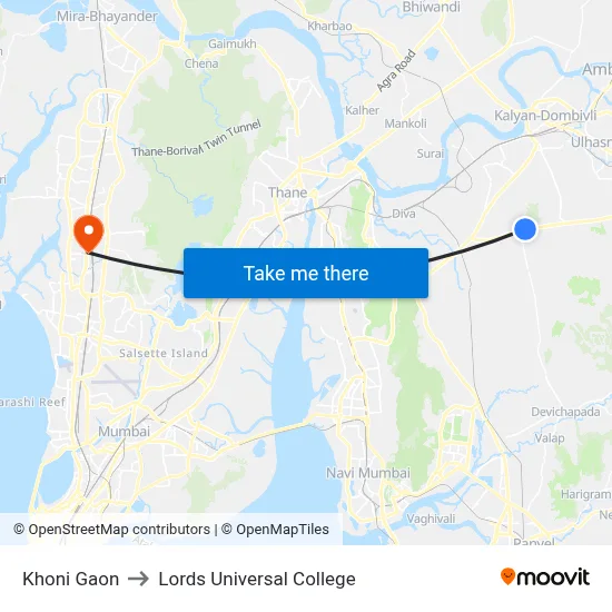 Khoni Gaon to Lords Universal College map