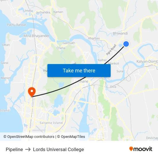 Pipeline to Lords Universal College map