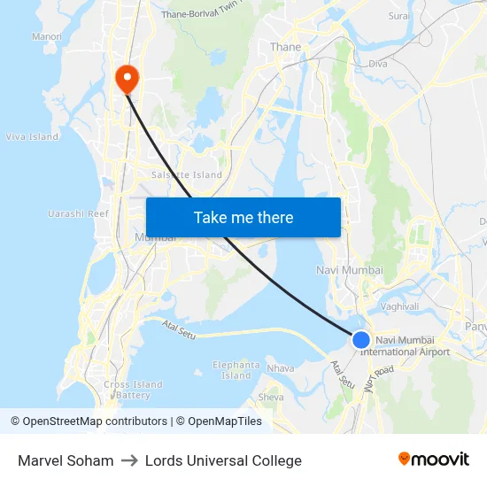 Marvel Soham to Lords Universal College map