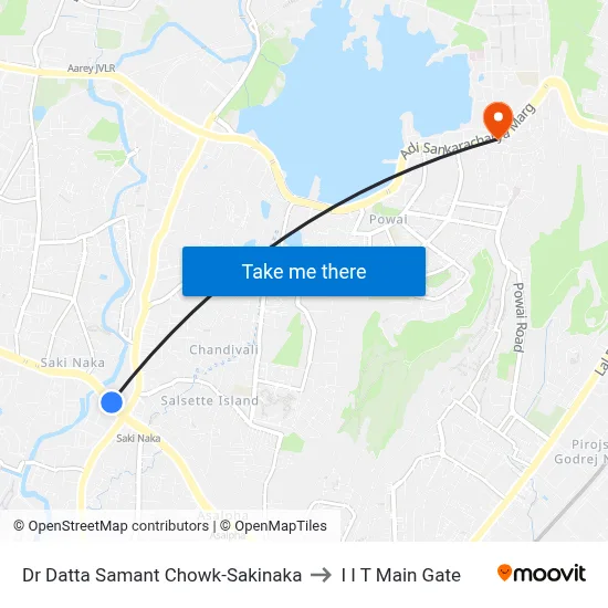 Dr Datta Samant Chowk-Sakinaka to I I T Main Gate map