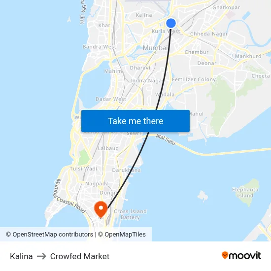 Kalina to Crowfed Market map