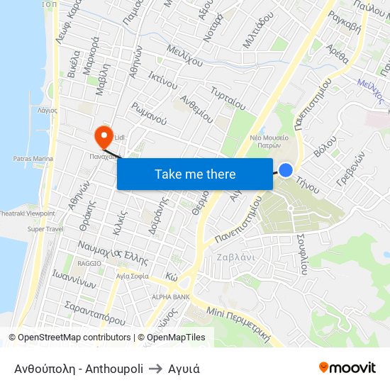 Ανθούπολη - Anthoupoli to Αγυιά map