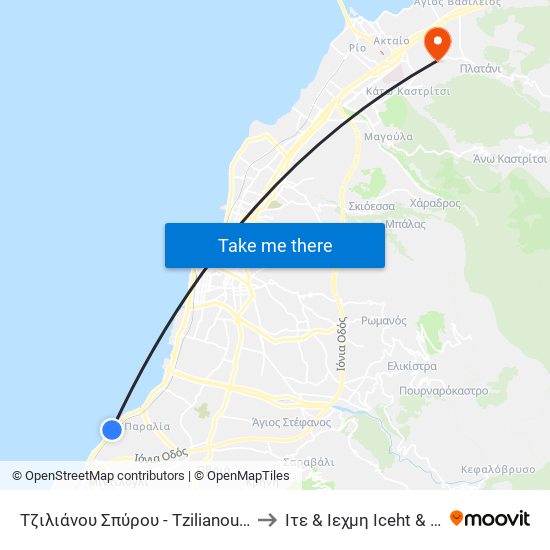 Τζιλιάνου Σπύρου - Tzilianou Spirou to Ιτε & Ιεχμη Iceht & Forth map