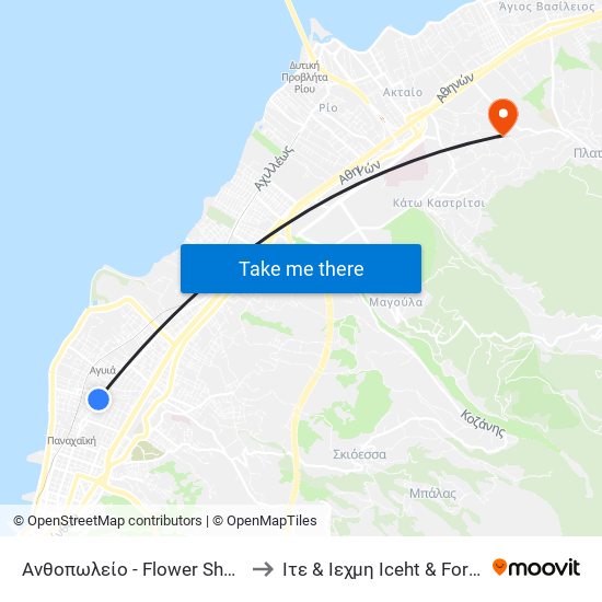 Ανθοπωλείο - Flower Shop to Ιτε & Ιεχμη Iceht & Forth map