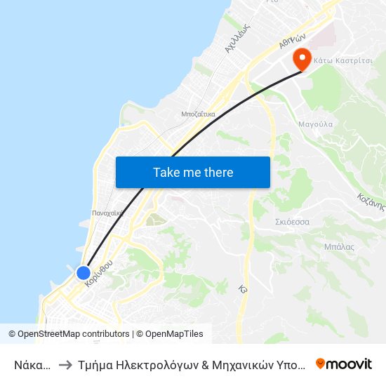 Νάκας - Nakas to Τμήμα Ηλεκτρολόγων & Μηχανικών Υπολογιστών Electrical & Computer Engineering map