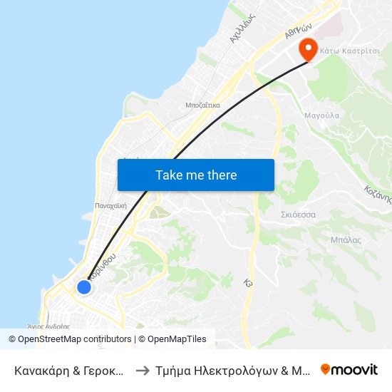 Κανακάρη & Γεροκωστοπούλου - Kanakari & Gerokostopoulou to Τμήμα Ηλεκτρολόγων & Μηχανικών Υπολογιστών Electrical & Computer Engineering map
