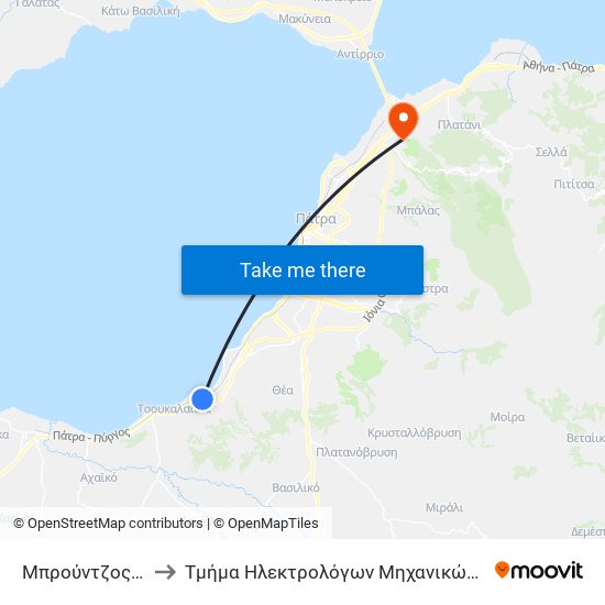 Μπρούντζος - Brountzos to Τμήμα Ηλεκτρολόγων Μηχανικών & Τεχνολογίας Υαγιστών map