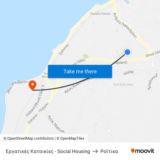 Εργατικές Κατοικίες - Social Housing to Ροΐτικα map