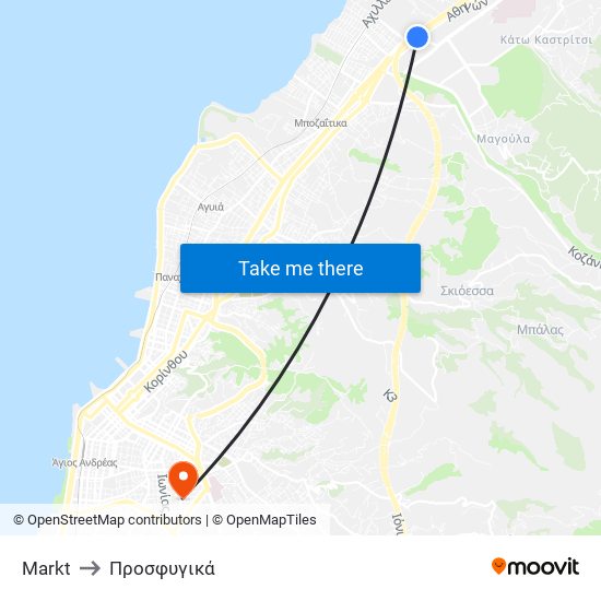 Markt to Προσφυγικά map