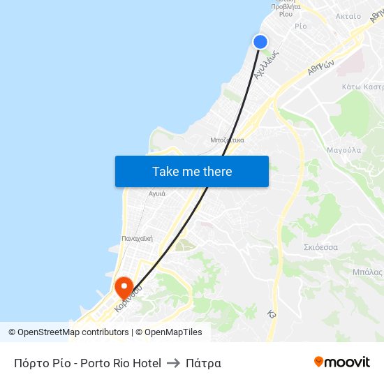 Πόρτο Ρίο - Porto Rio Hotel to Πάτρα map