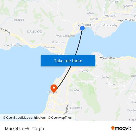 Market In to Πάτρα map