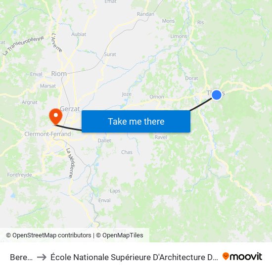 Berenice to École Nationale Supérieure D'Architecture De Clermont-Ferrand map