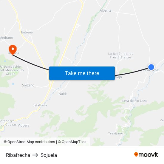 Ribafrecha to Sojuela map