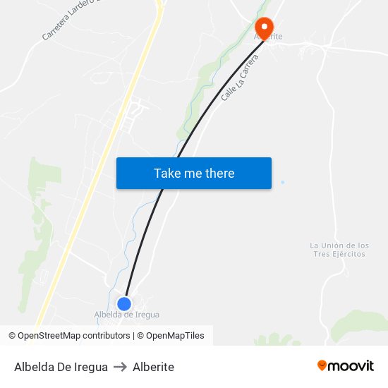 Albelda De Iregua to Alberite map