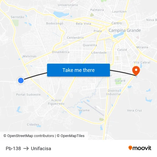 Pb-138 to Unifacisa map