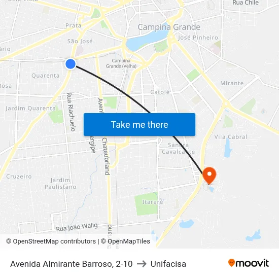 Avenida Almirante Barroso, 2-10 to Unifacisa map