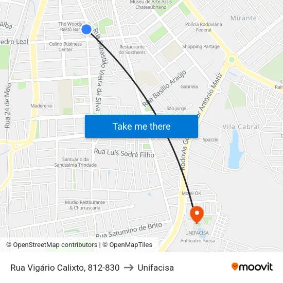 Shopping Luiza Motta - Oposto to Unifacisa map