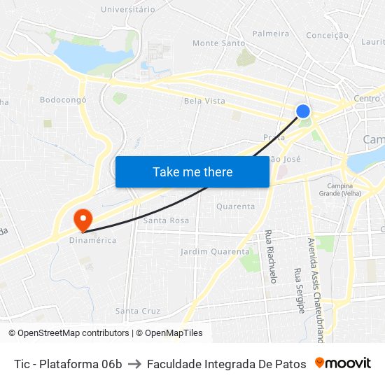 Tic - Plataforma 06b to Faculdade Integrada De Patos map