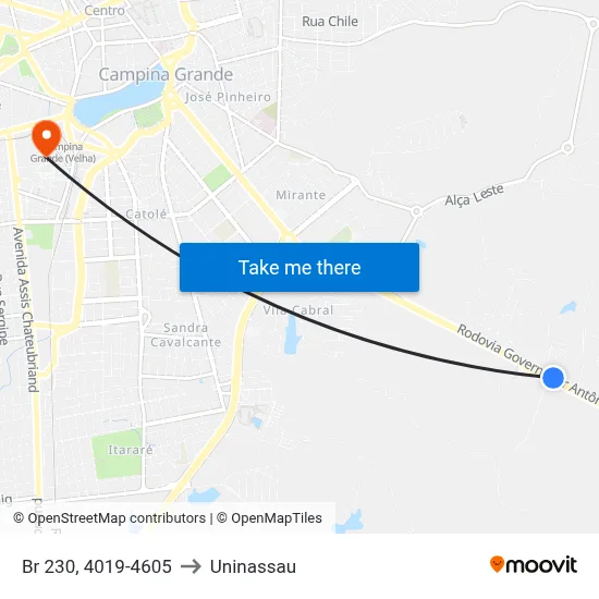 Br 230, 4019-4605 to Uninassau map