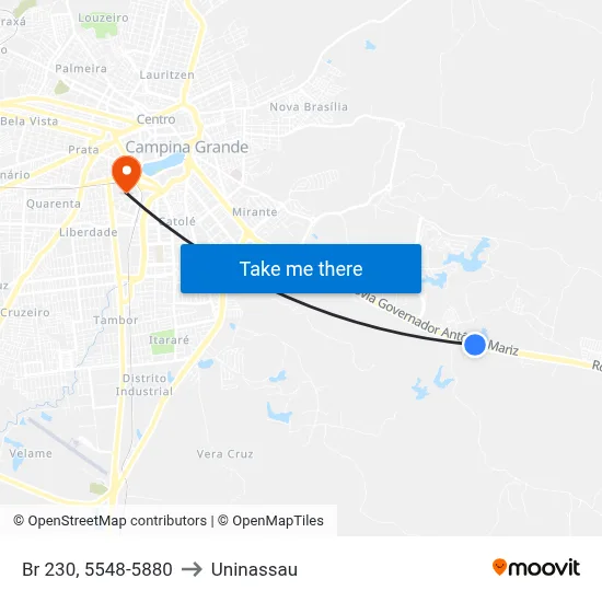 Br 230, 5548-5880 to Uninassau map
