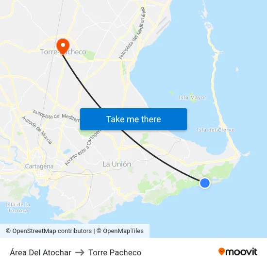 Área Del Atochar to Torre Pacheco map