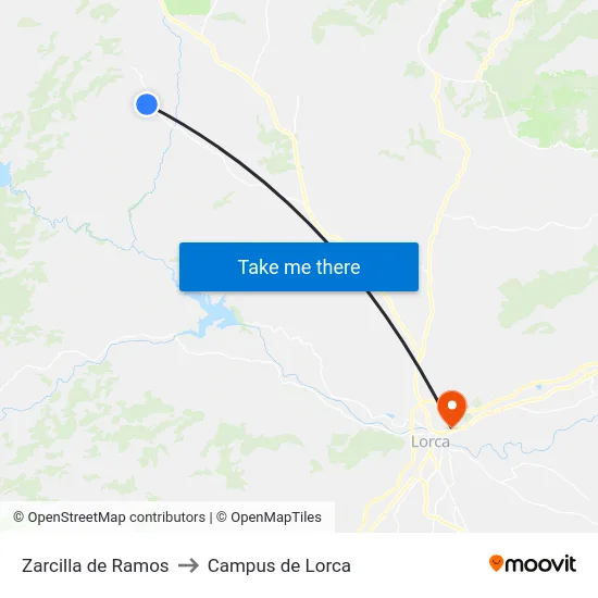 Zarcilla de Ramos to Campus de Lorca map
