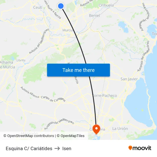 Esquina C/ Cariátides to Isen map