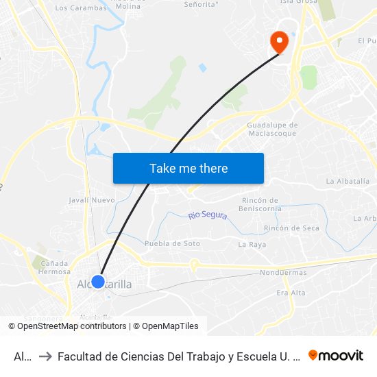 Alejo to Facultad de Ciencias Del Trabajo y Escuela U. de Trabajo Social map